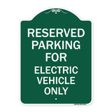 Parking Reserved for Electric Vehicle Only