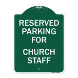 Parking Reserved for Church Staff