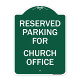 Parking Reserved for Church Office