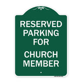 Parking Reserved for Church Member