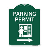 Parking Permit (With Right Arrow Symbol)