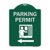 Parking Permit (With Left Arrow Symbol)