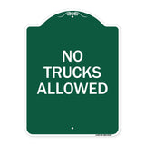 Parking Lot Sign No Trucks Allowed