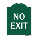 Parking Lot Sign No Exit