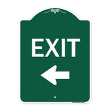 Parking Lot Sign Exit Sign (Left Arrow)