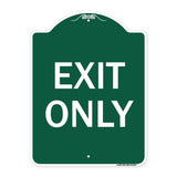 Parking Lot Sign Exit Only