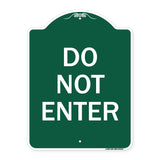 Parking Lot Sign Do Not Enter