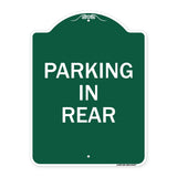 Parking in Rear