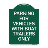Parking for Vehicles with Boat Trailers Only