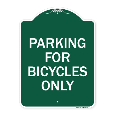 Parking for Bicycles Only Sign