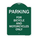Parking for Bicycles and Motorcycles Only