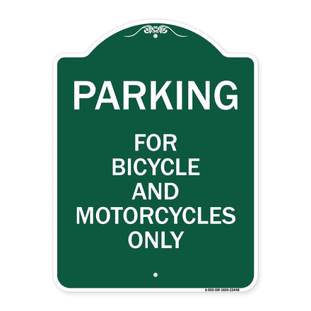 Parking for Bicycles and Motorcycles Only