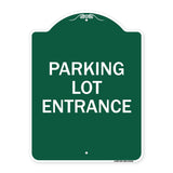 Parking Entrance Sign Parking Lot Entrance