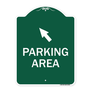 Parking Area with Upper Left Arrow