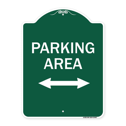 Parking Area with Bidirectional Arrow