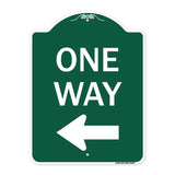 One Way Sign (Left Arrow)