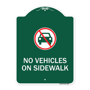 No Vehicles on Sidewalk