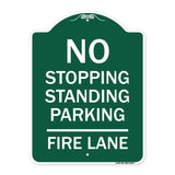 No Stopping Standing Parking - Fire Lane