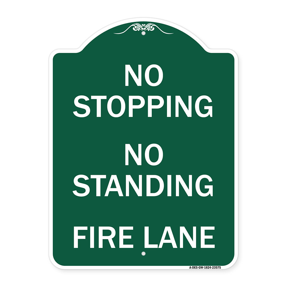 No Stopping No Standing Fire Lane