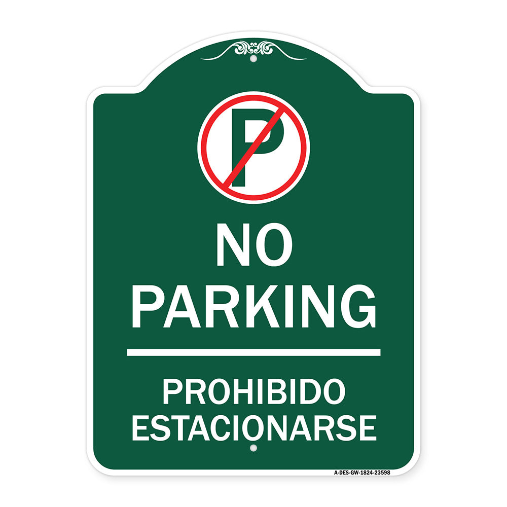 No Parking Prohibido Estacionar (No Parking Symbol)