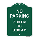 No Parking 7-00 Pm to 8-00 Am