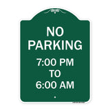 No Parking 7-00 Am to 6-00 Pm