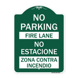 No Parking - Fire Lane - No Estacione Zona Contra Incendio