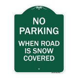 No Parking When Road Is Snow Covered