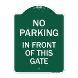 No Parking in Front of This Gate