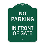 No Parking in Front of Gate