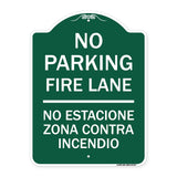 No Parking Fire Lane No Estacione Zona Contra Incendio