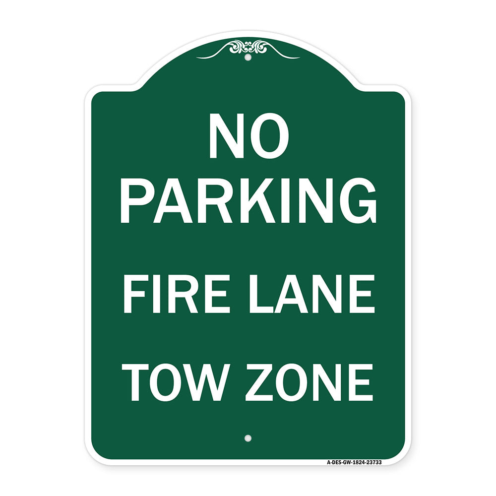 No Parking Fire Lane Tow Zone (K-1645)