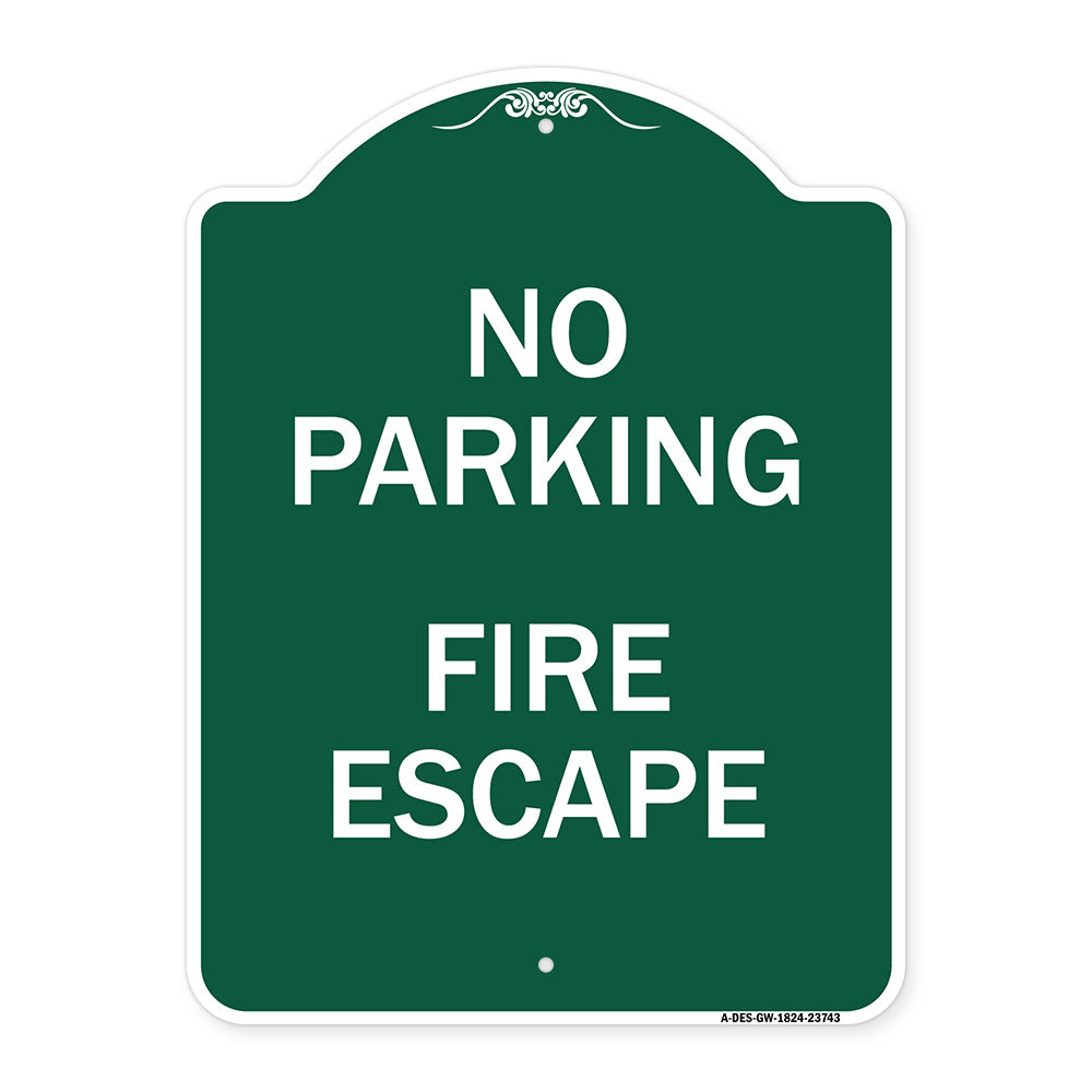 No Parking Fire Escape
