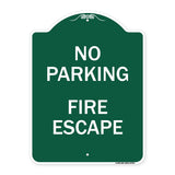 No Parking Fire Escape