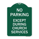 No Parking Except During Church Services