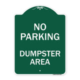 No Parking Dumpster Area