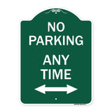 No Parking Anytime with Bidirectional Arrow