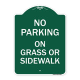 No Parking - on Grass or Sidewalk