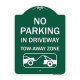 No Parking - in Driveway Tow Away Zone (With Graphic)