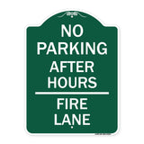No Parking - After Hours Fire Lane