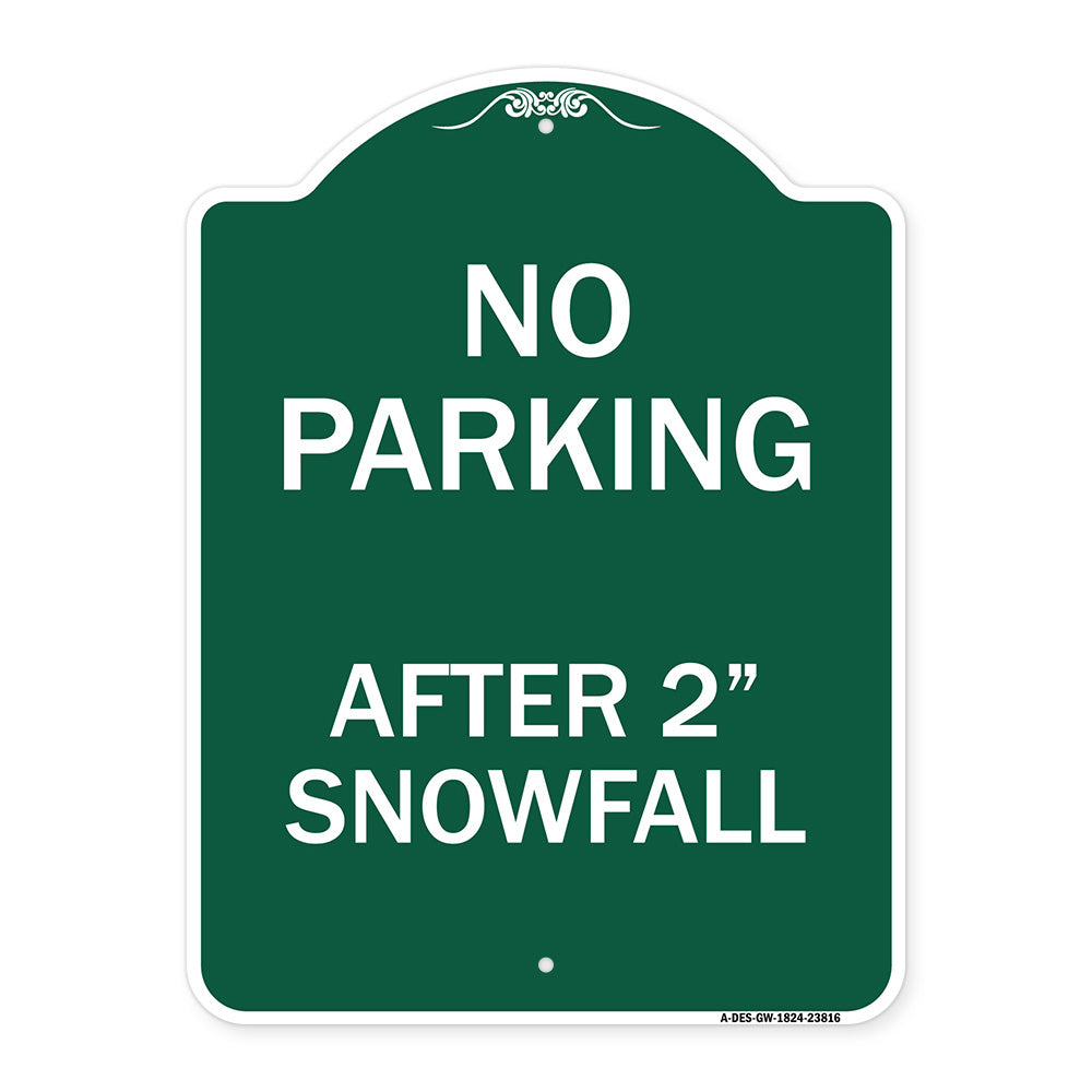No Parking - After 2 Snowfall