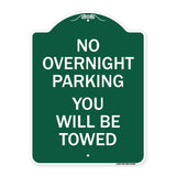 No Overnight Parking You Will Be Towed
