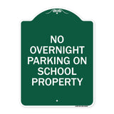 No Overnight Parking on School Property
