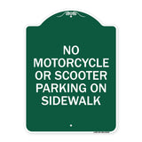 No Motorcycle or Scooter Parking on Sidewalk