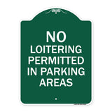 No Loitering Permitted in Parking Areas