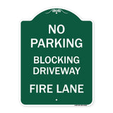 No Blocking Driveway Fire Lane