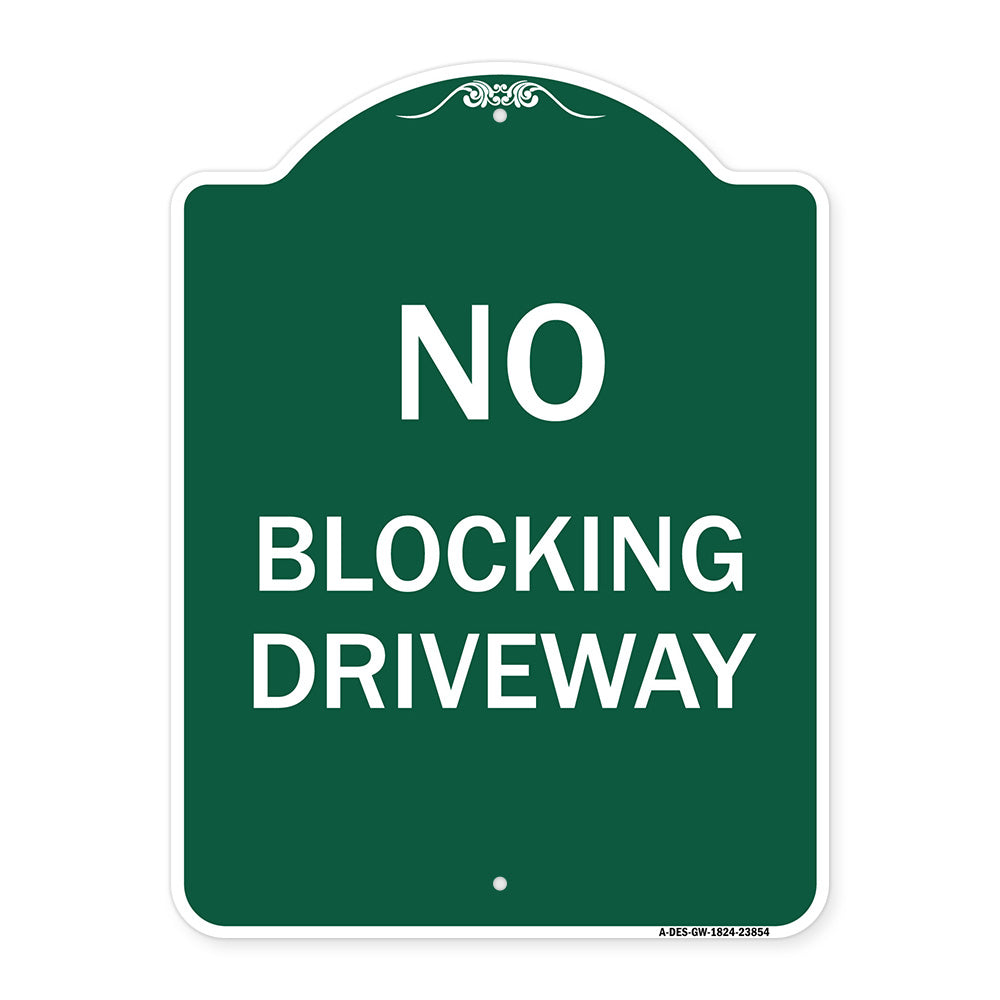 No Blocking Driveway