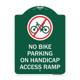 No Bike Parking on Handicap Access Ramp