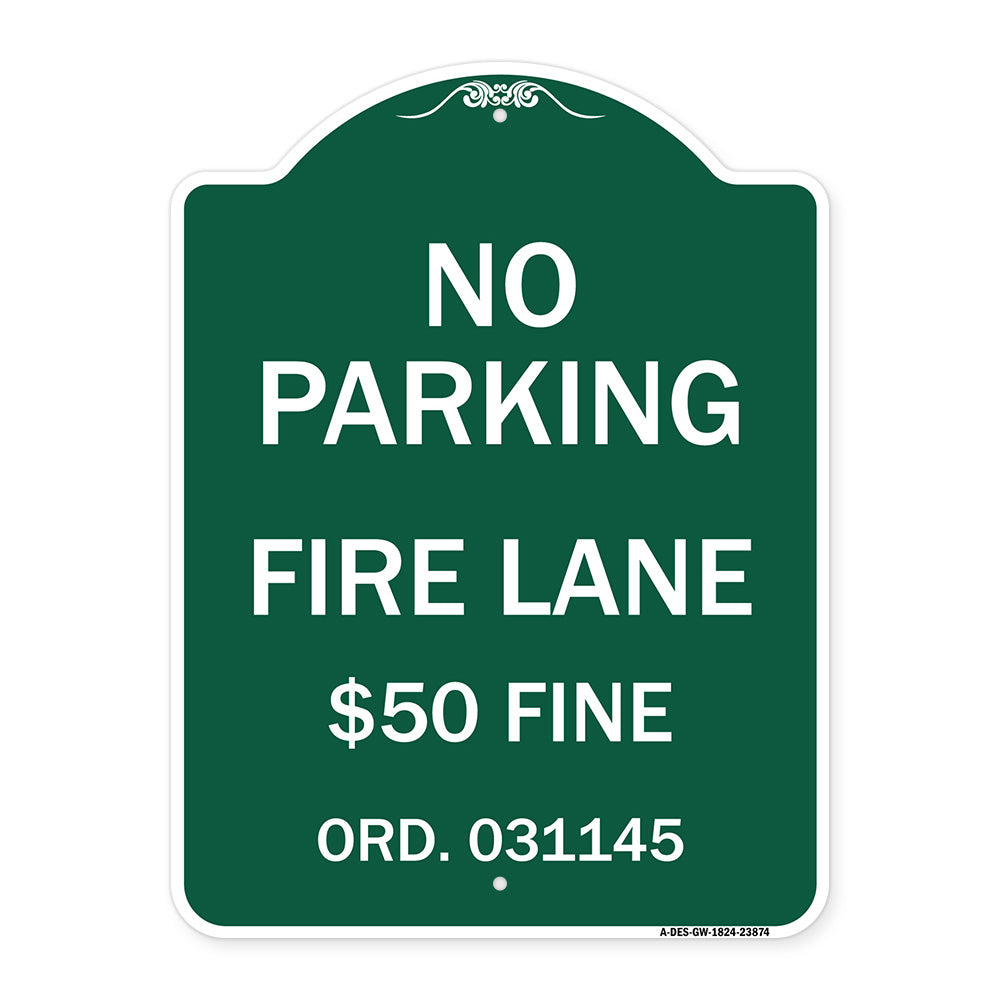 Missouri No Parking Fire Lane $50 Fine