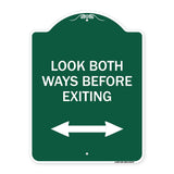 Look Both Ways Before Exiting (With Bidirectional Arrow)